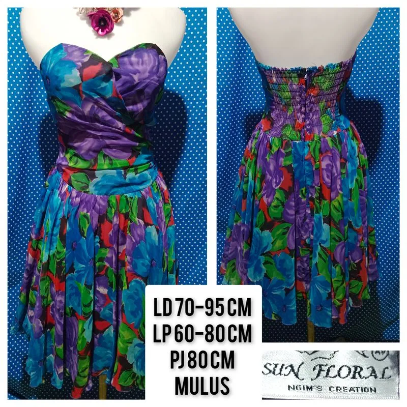 Casual Shirt dress Wanita purple photo 1