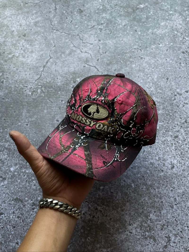 REALTREE MOSSY OAK HAT CUSTOM ARTWORK BY TH 1/1 photo 1