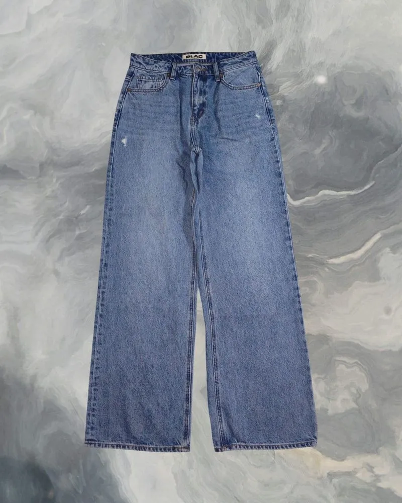 Celana Baggy Blue Jeans Gombrong PLAC photo 1