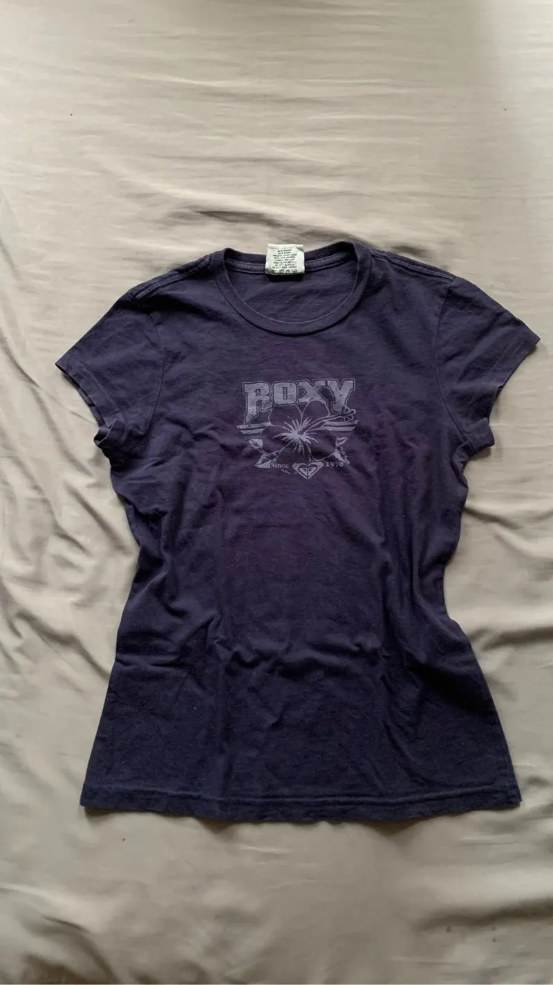 Roxy Vintage Y2K T-shirt Wanita navy photo 1