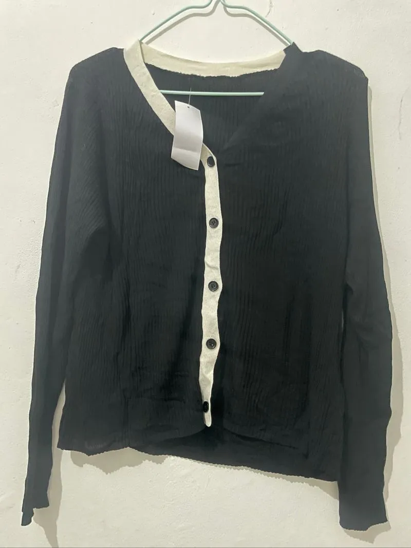 cardigan lidi hitam photo 1