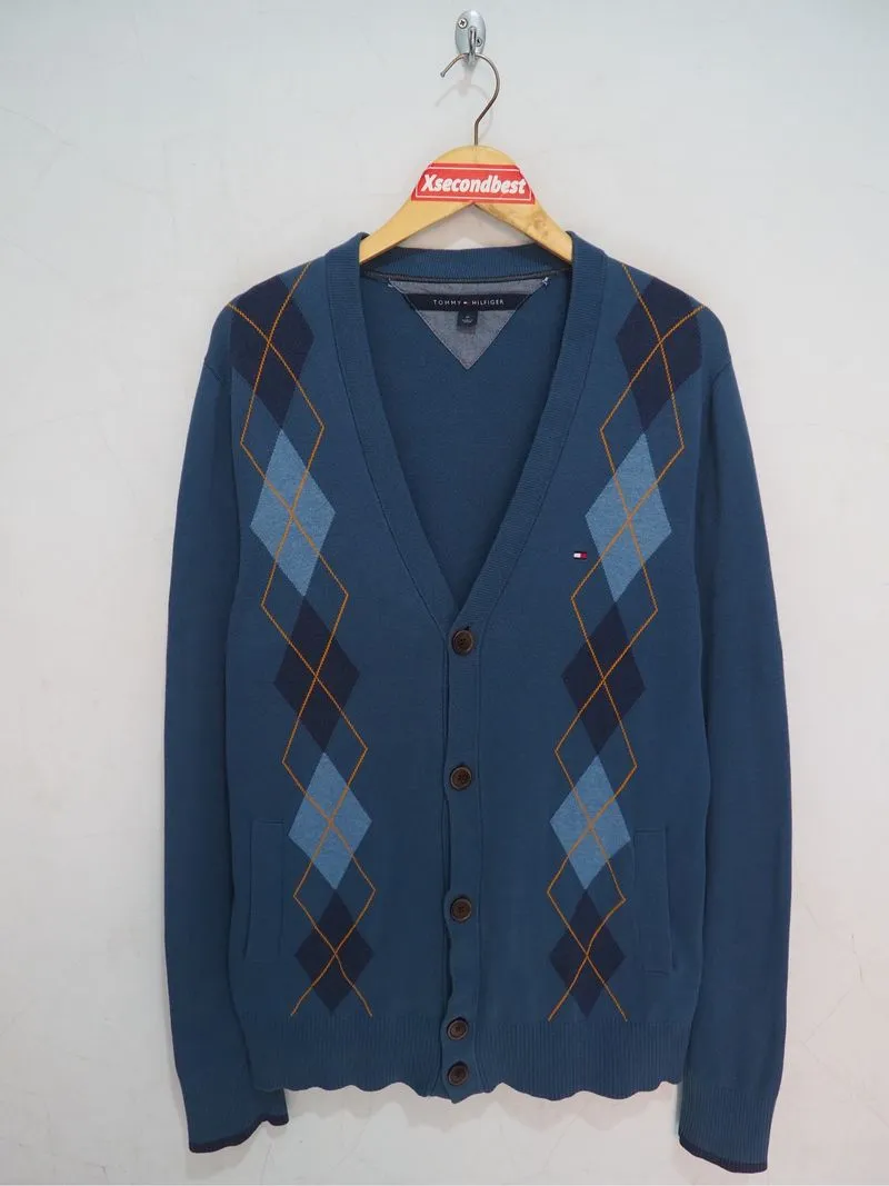 TOMMY HILFIGER ARGYLE KNIT CARDIGAN photo 1