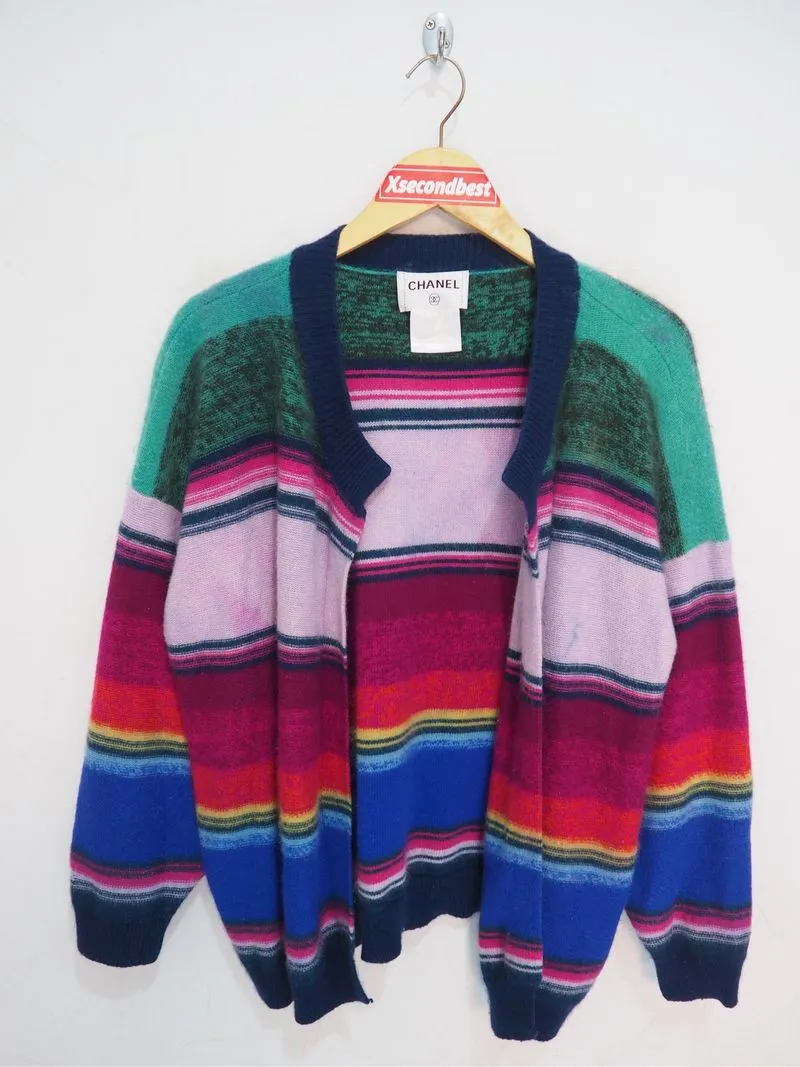 CHANEL RAINBOW KNIT CARDIGAN photo 1