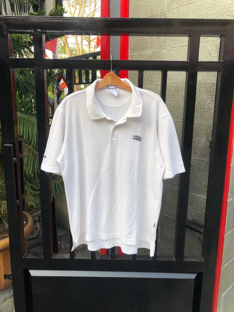 Umbro Streetwear Casual Polo shirt Pria white photo 1