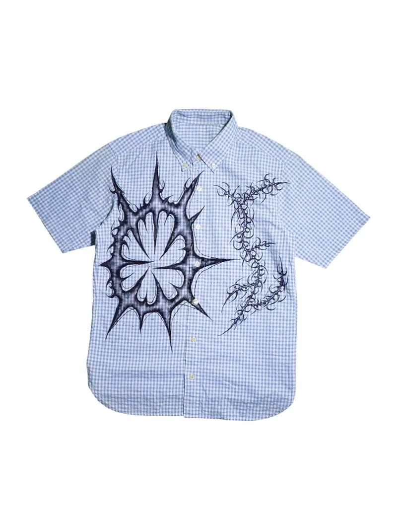 plad shirt handmade painted cybersigilsm photo 1