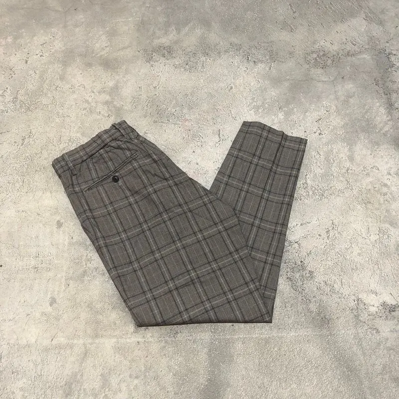 Global Work Relaxed Trouser Pants Tartan TP-005 Second Origi photo 1