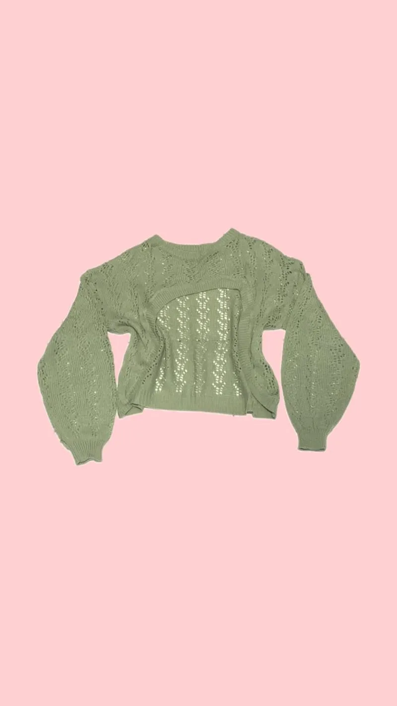 cardigan hijau photo 1