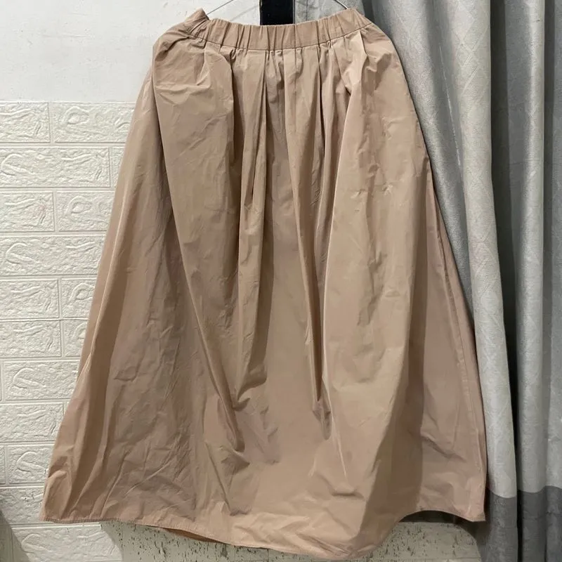 rok midi coklat muda  photo 1