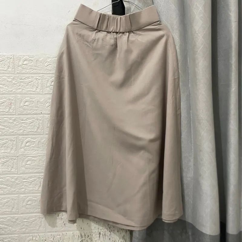 rok cream bahan elastis photo 1