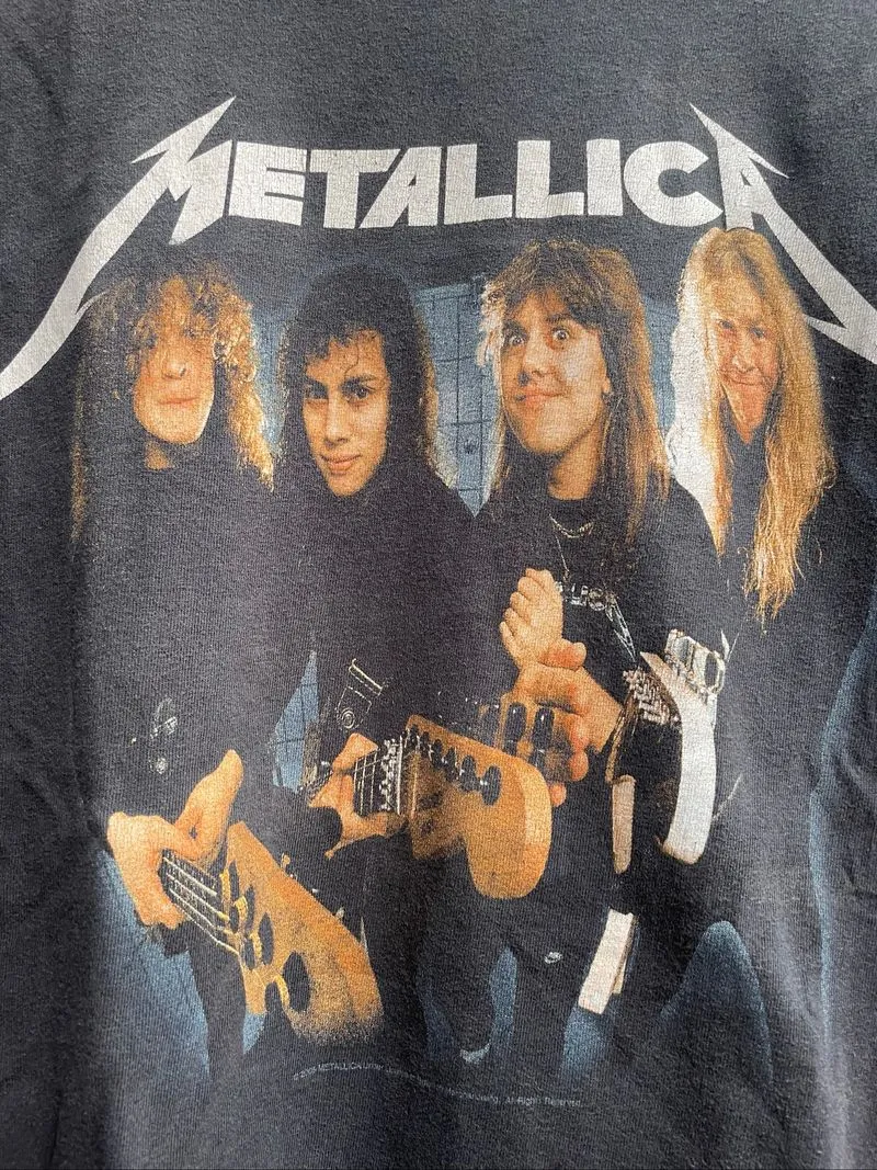Vintage Metallica Band Personnel Tshirt photo 1