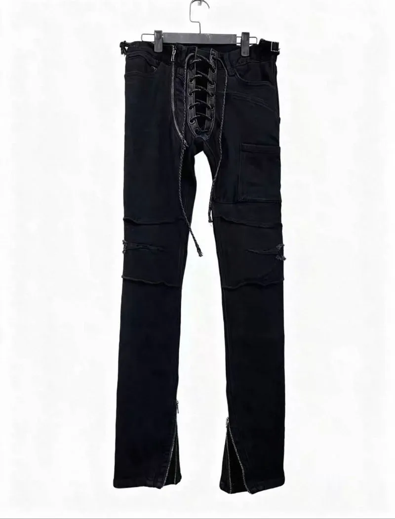 ifsixwasnine front laced denim flare mudmax photo 1