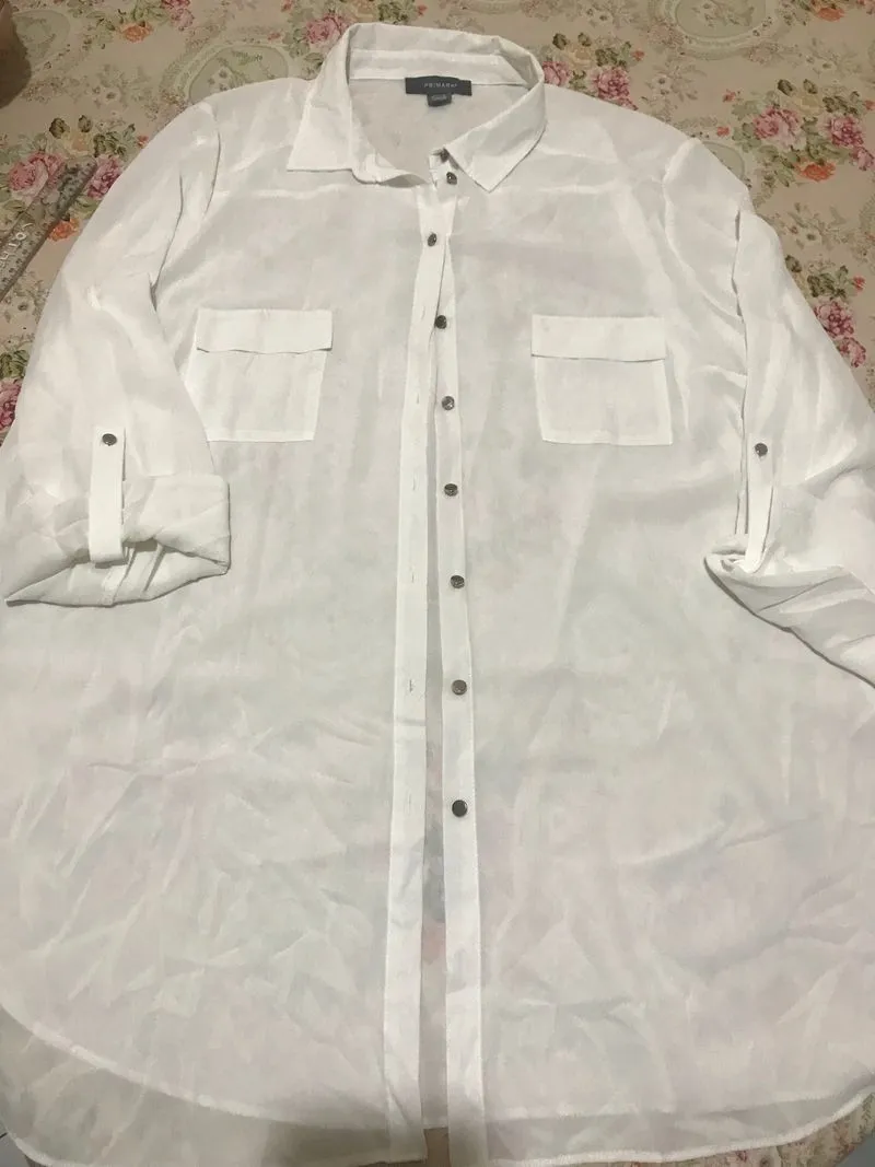 Casual T-shirt Wanita white photo 1