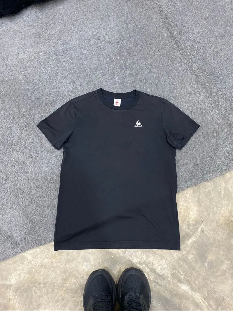 Le coq sportif black running jersey photo 1