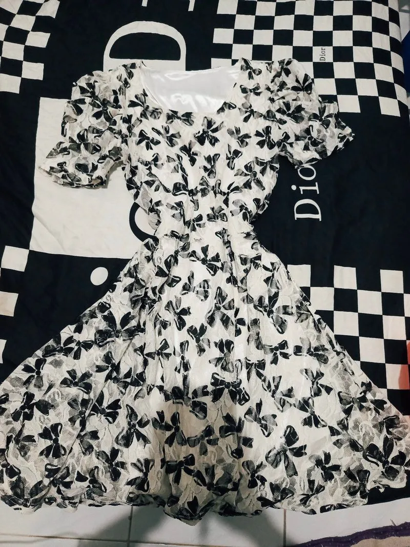 Korean fairy dress - satin press BODY photo 1