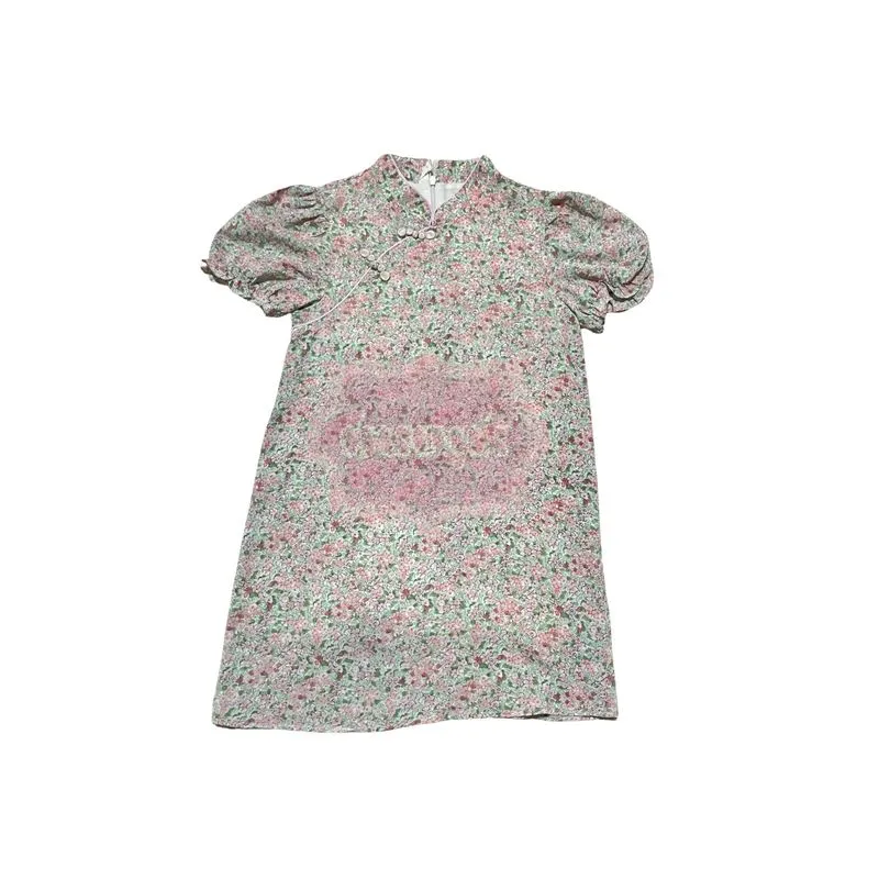 cheongsam floral pink photo 1