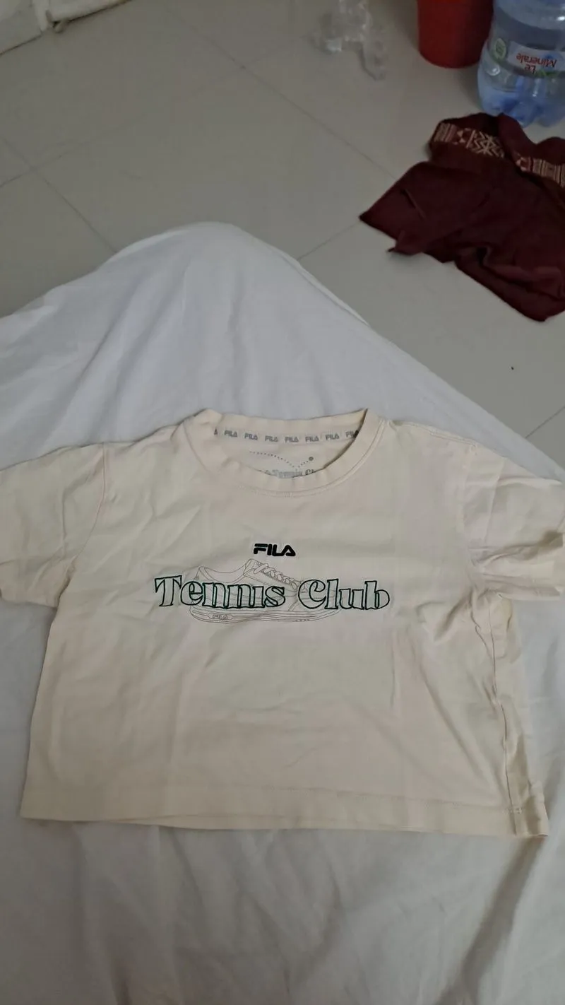 Fila beige tennis t-shirt photo 1