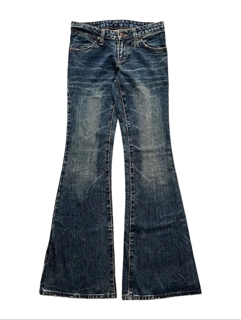 Vintage 70s Wrangler Faded Flared Denim if six was nine photo 1