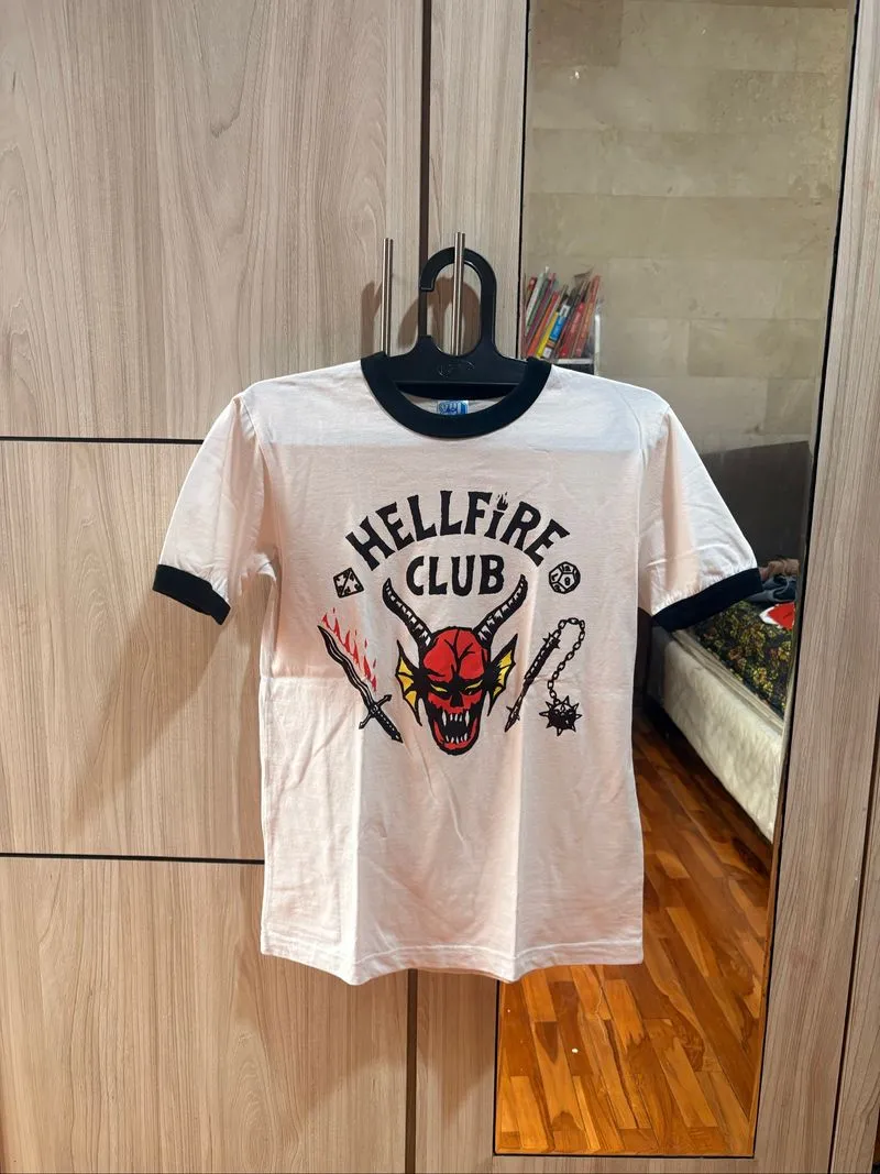 Hellfire Club Ringer Tee - Size S photo 1