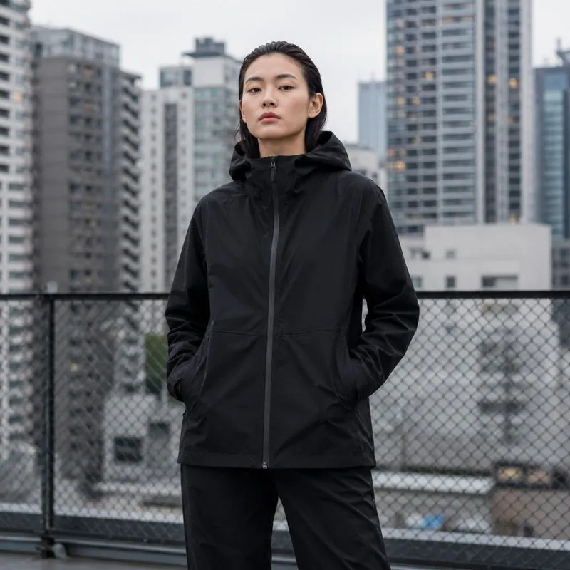 Uniqlo BLOCKTECH Jaket Parka 3D (Water-Repellent) Black photo 1