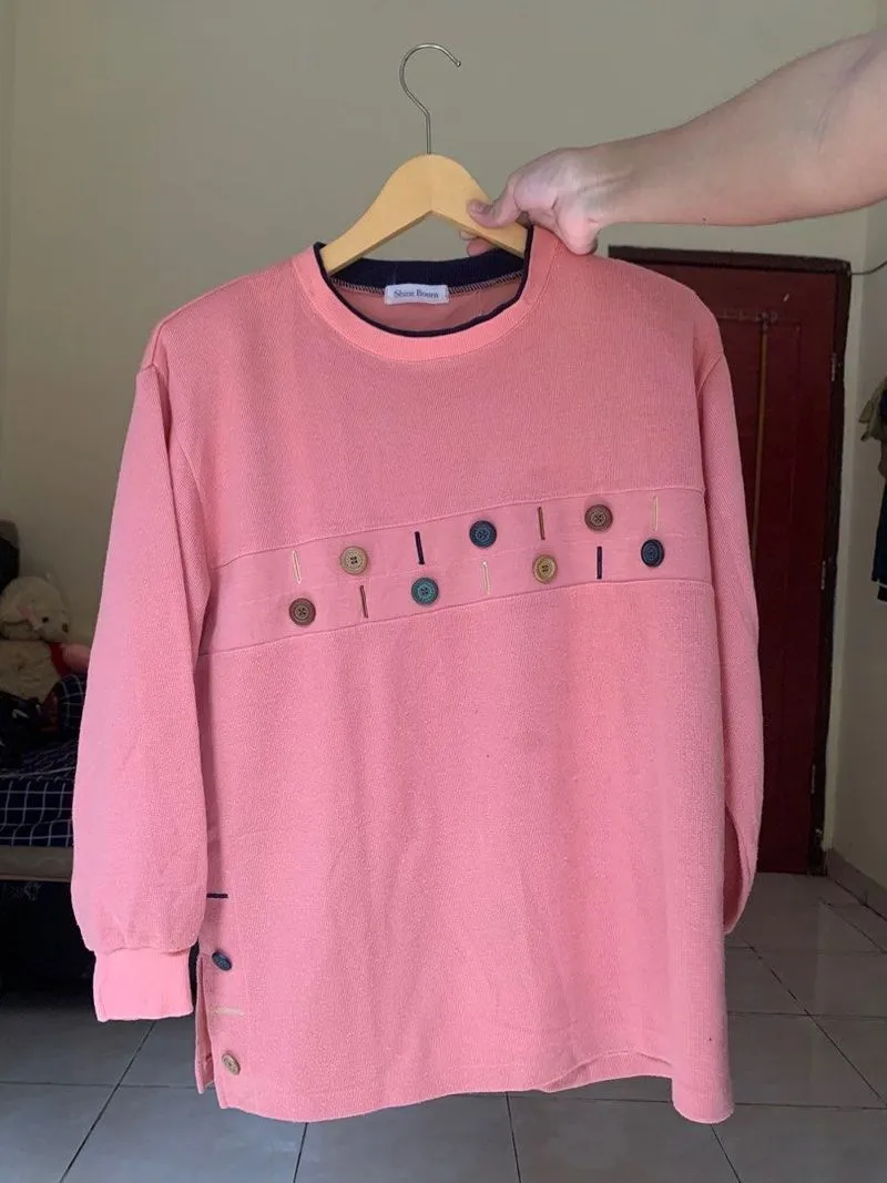 Shine Bourn - Atasan Knit Peach  photo 1