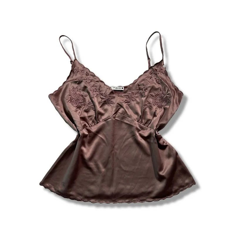Zara Y2K Indie Cami top Wanita pink photo 1