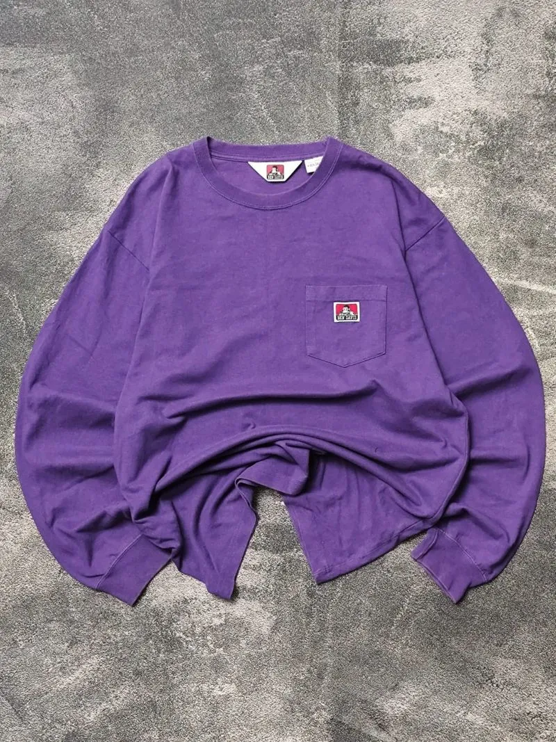 LONG SLEEVE BEN DAVIS UNGU photo 1
