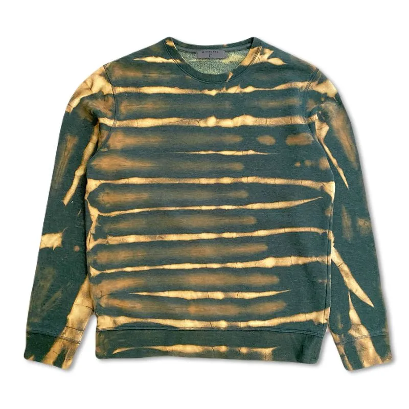 Giordano Vintage Reworked Sweatshirt Pria green tan photo 1