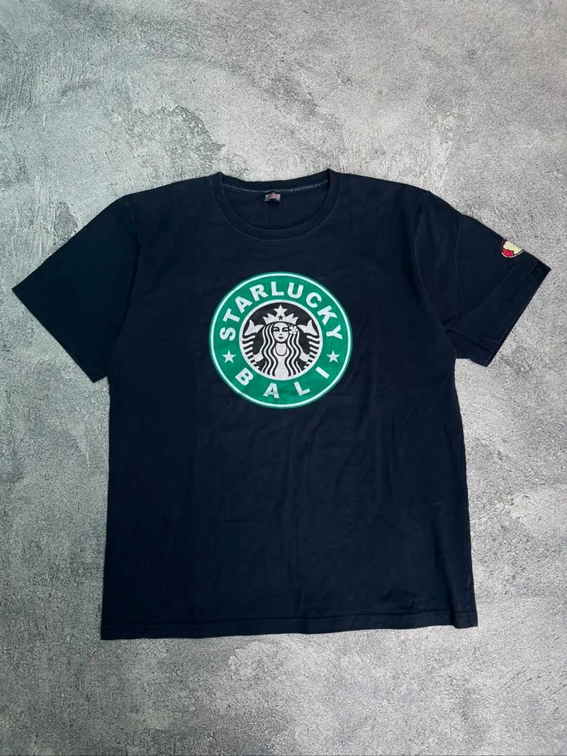 VINTAGE 2000’s STARLUCK BALI SHIRT PARODY photo 1