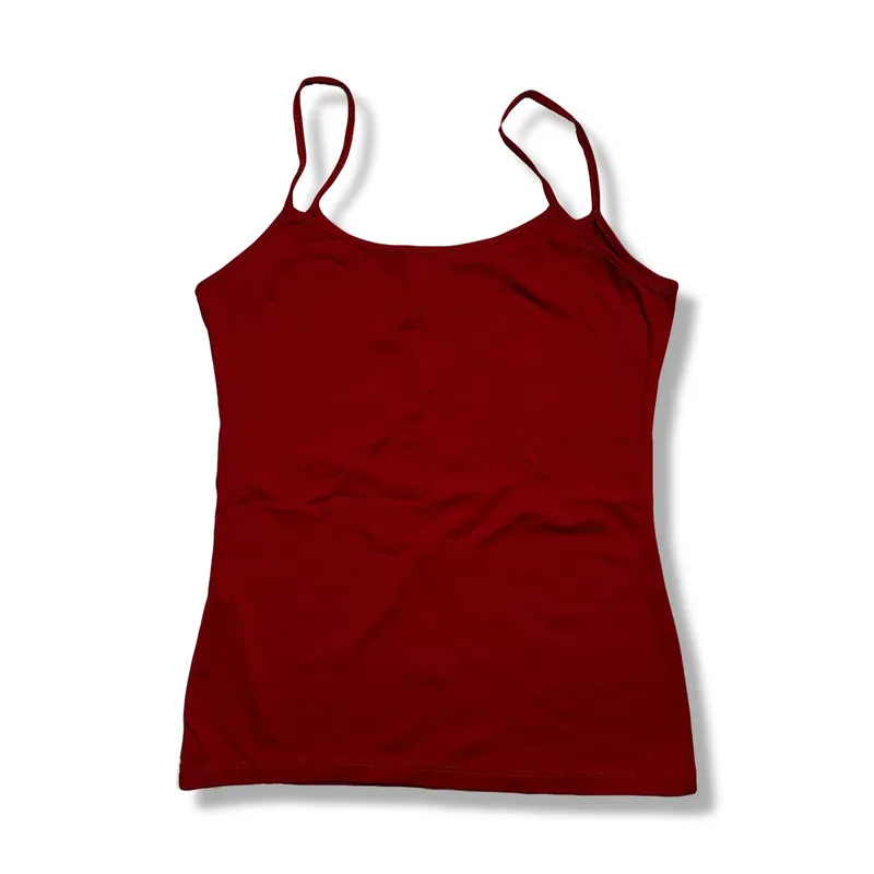 ZARA Y2K Casual Cami top Wanita red photo 1