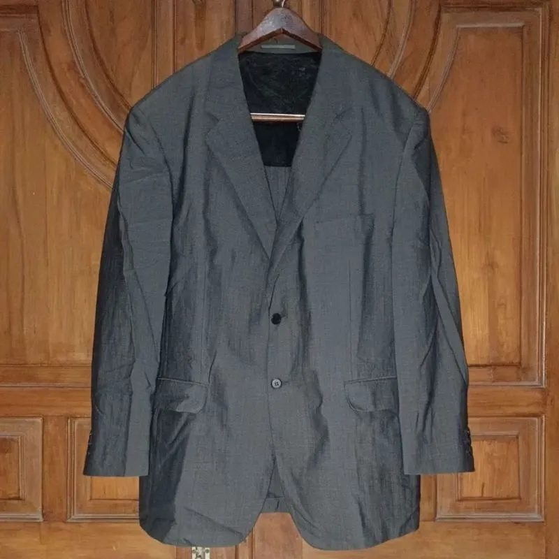 GALAXY Jas Formal Pria Abu Gelap Serat Bigsize LD 112 photo 1