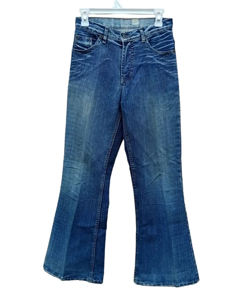 Wide leg jeans Wanita navy photo 1