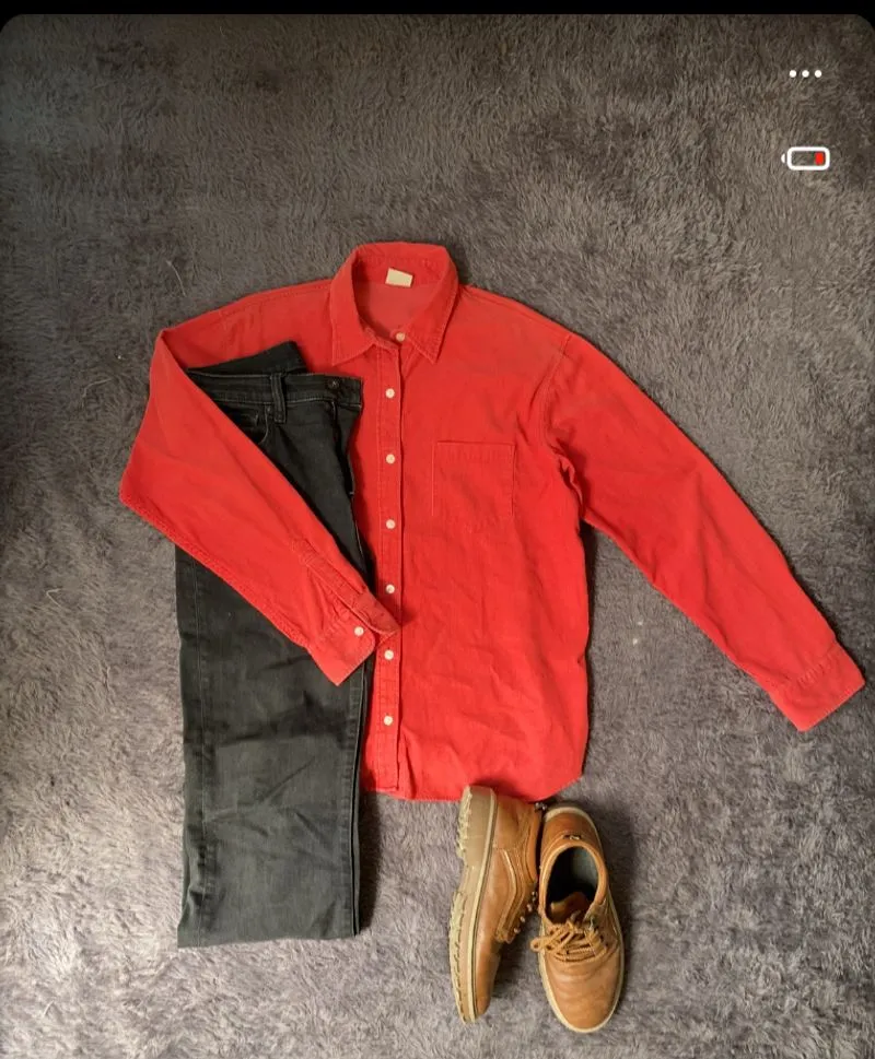 Vintage Casual Pria red photo 1