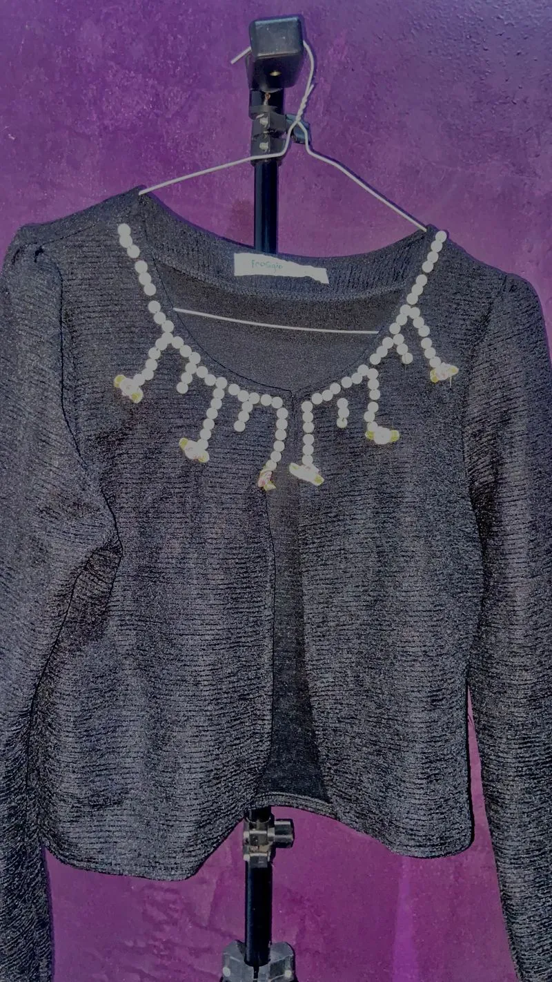 Luxury Cardigan Wanita black photo 1