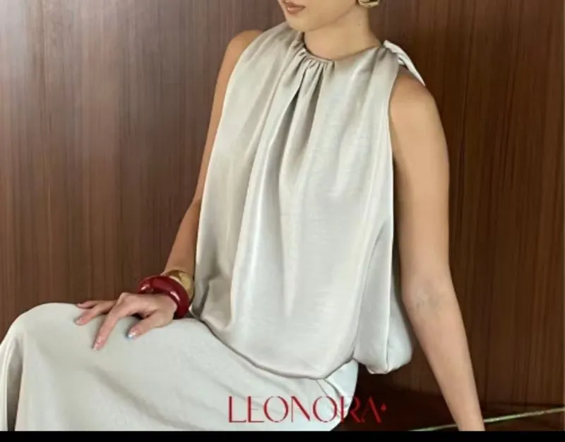 Blouse Wanita Silk Top photo 1