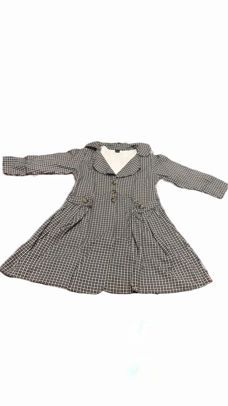 LONG COAT MOTIF KOTAK photo 1