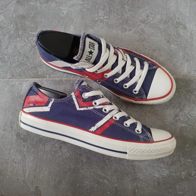 Converse Chuck Taylor All Star Low Blue Red White (Size 40) photo 1
