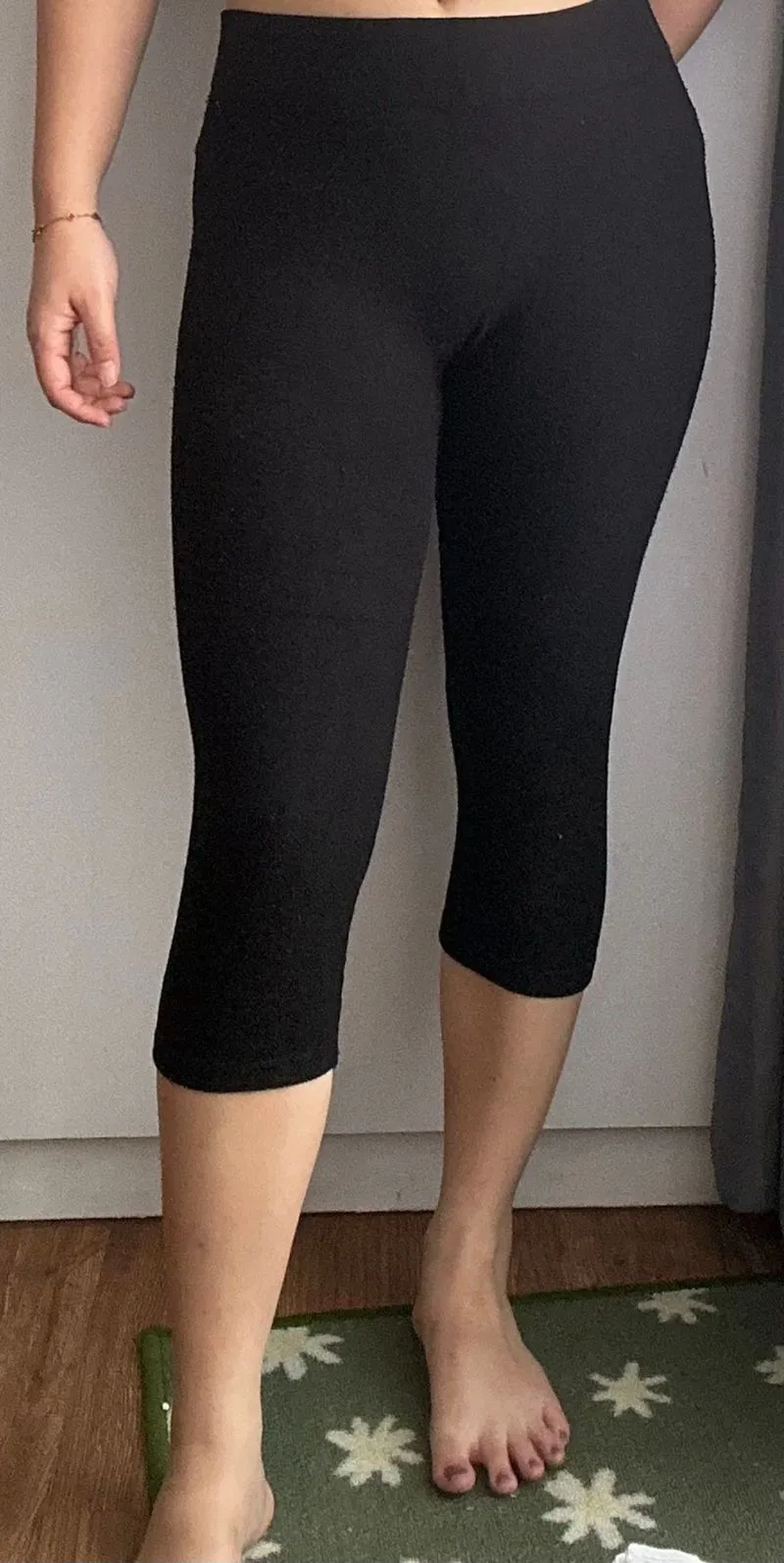 Celana legging 7/8 hitam olahraga preloved photo 1
