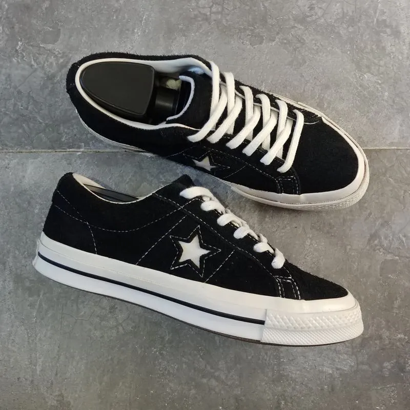 Converse One Star Ox Suede Black White Original ( Size 37 ) photo 1