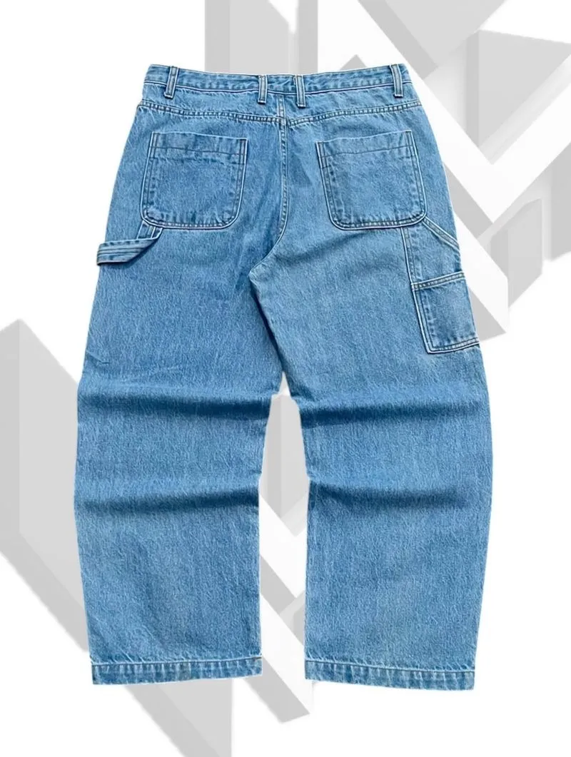 Carpenter baggy blue jeans  photo 1
