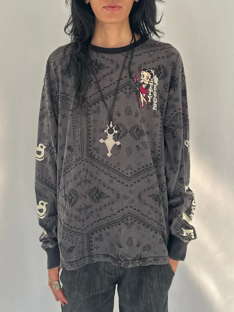 VANSON x BETTY BOOP X THE BRAVEMAN Long Sleeve Shirt photo 1