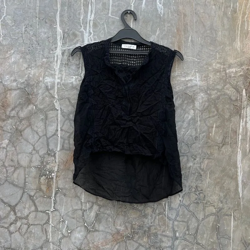 Sandro Paris Cropped Sleeveless photo 1