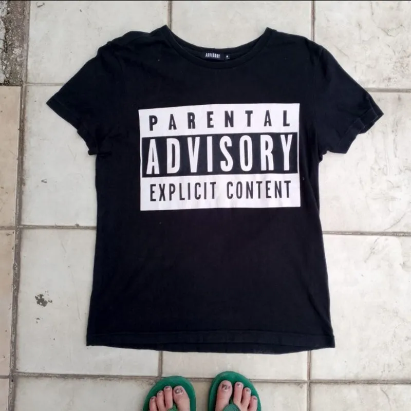 Kaos Parental Advisory Vintage photo 1
