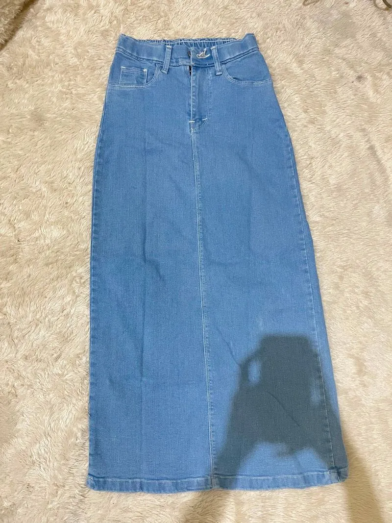 rok jeans wanita photo 1