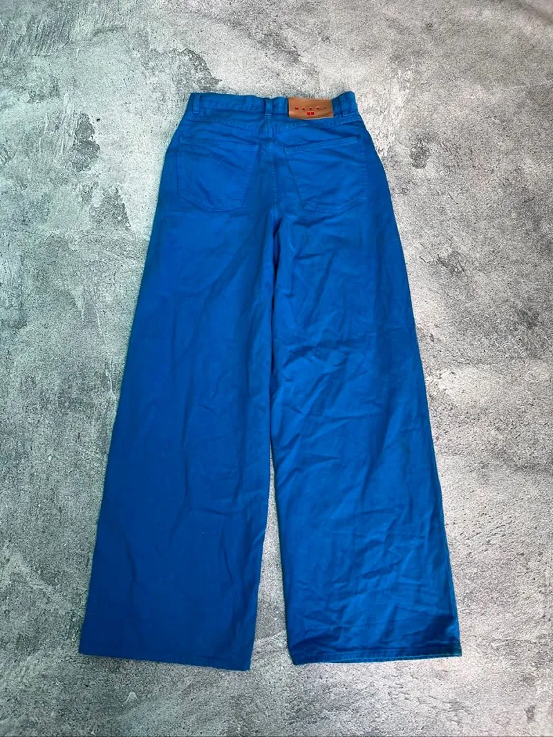 UNIQLO X MARNI WIDE LEG PANTS BLUE photo 1