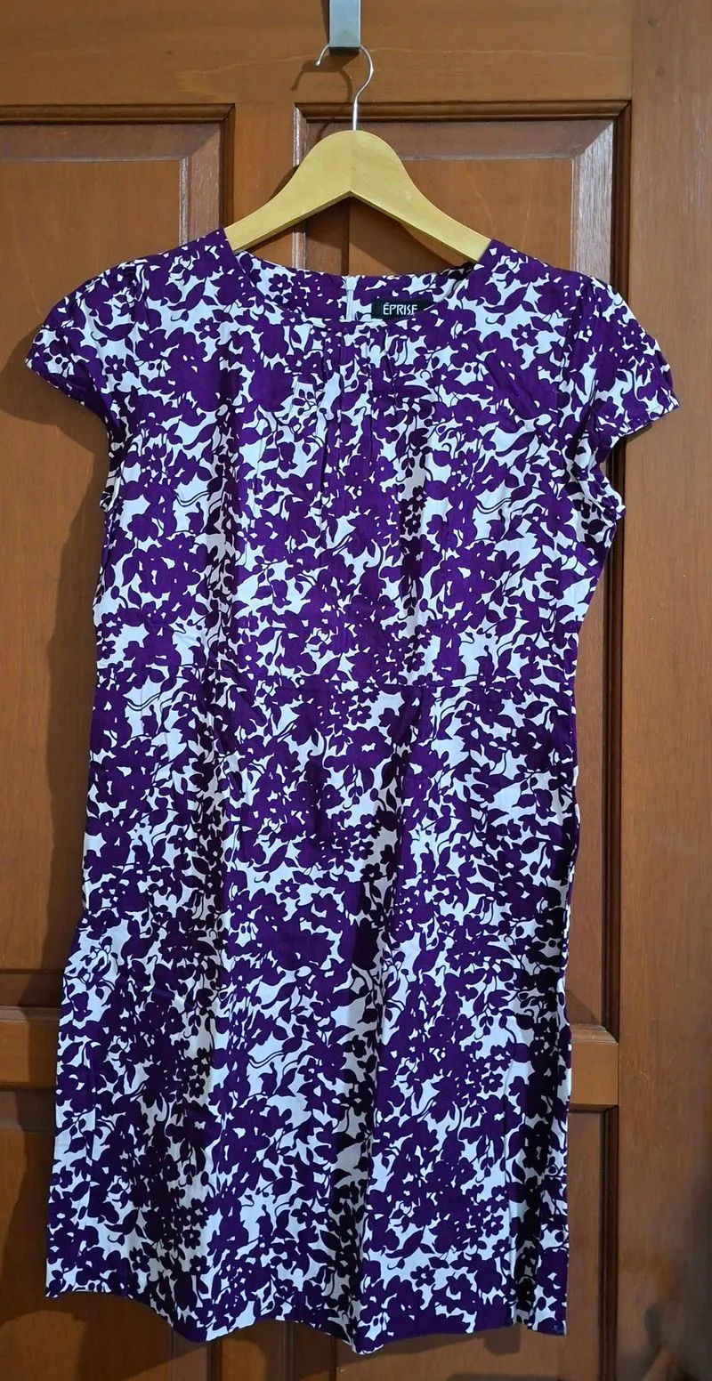 Eprise Purple Dress Size L photo 1