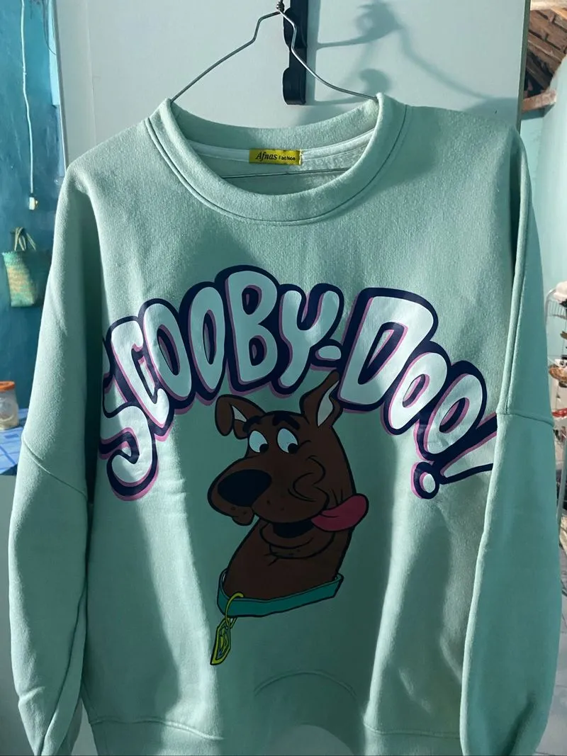 Sweaters crop lengan balon photo 1