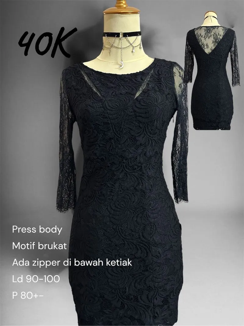 Dress brukat gothic  photo 1