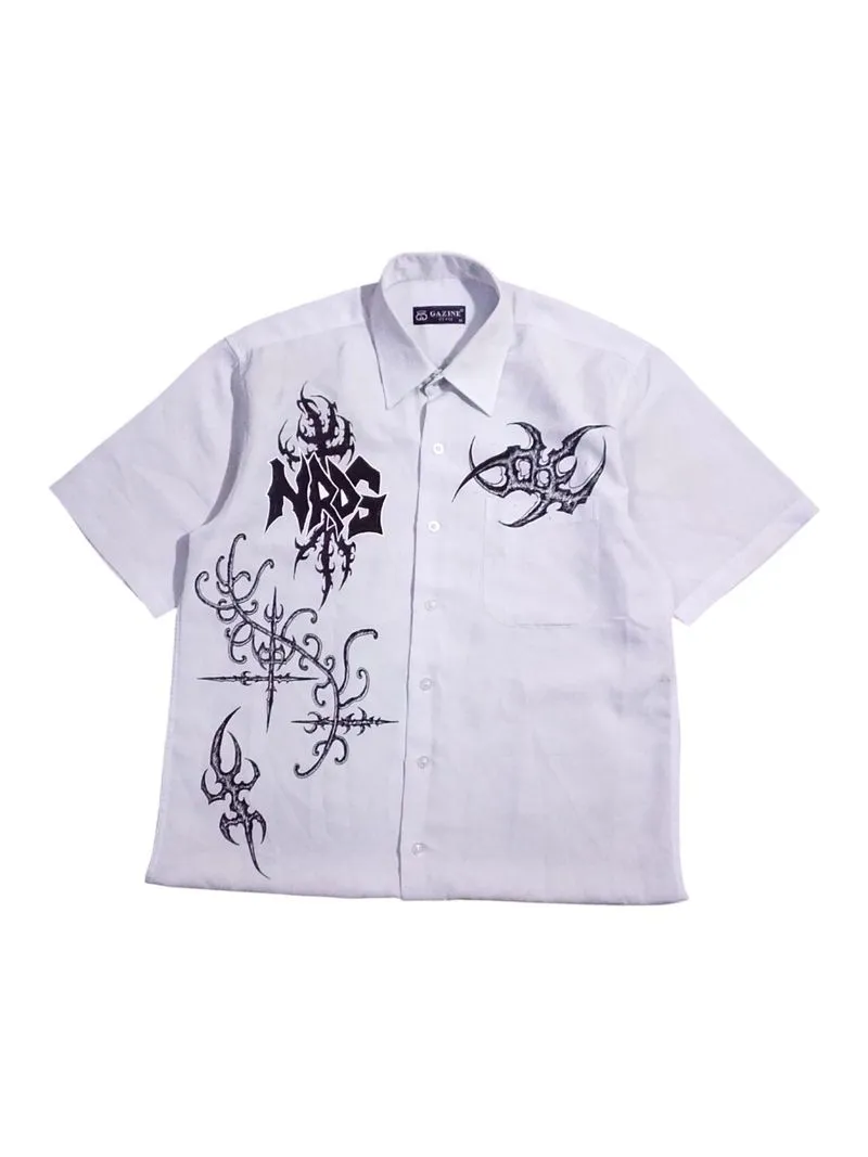 boxy shirt handmade painted photo 1