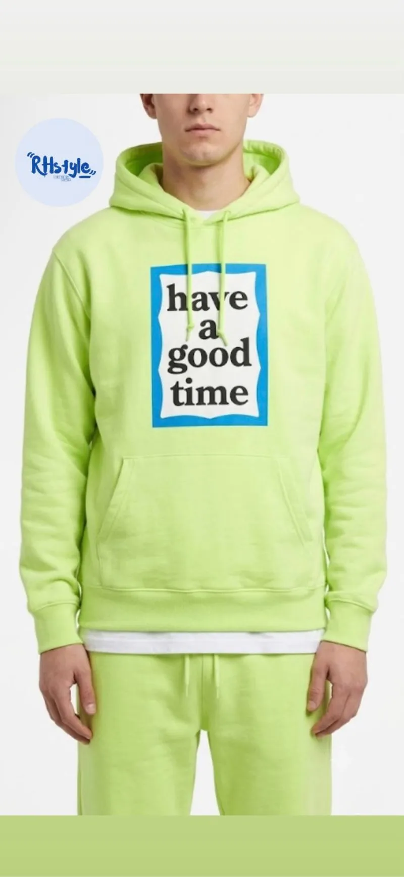 HOODIE HABE A GOOD TIME BLUE FRAME photo 1