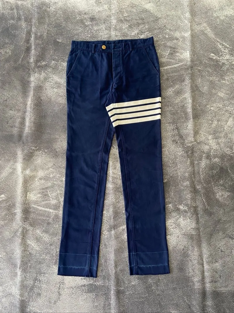 Thom Browne Quad Stripe Canvas Trouser Pants photo 1